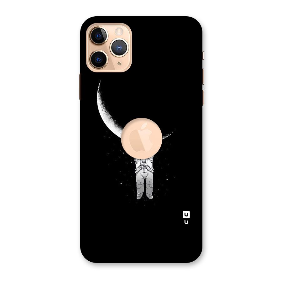 Hanging Astronaut Back Case for iPhone 11 Pro Max Logo Cut