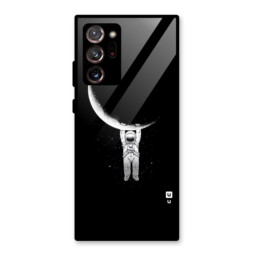 Hanging Astronaut Glass Back Case for Galaxy Note 20 Ultra 5G