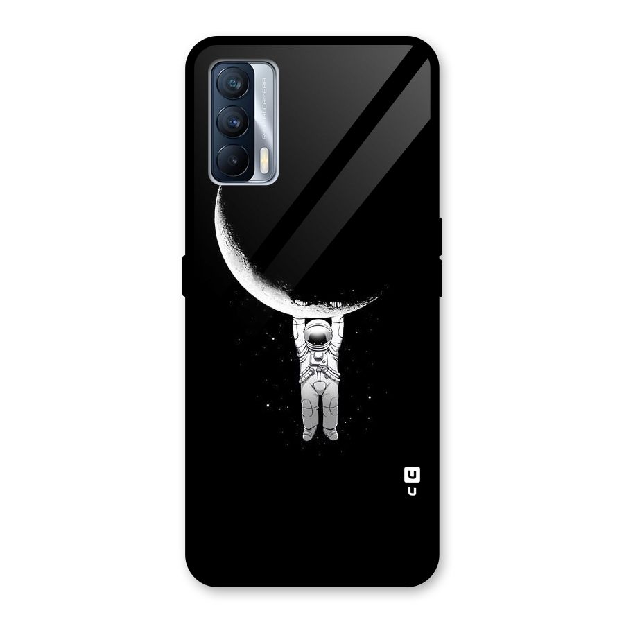 Hanging Astronaut Glass Back Case for Realme X7