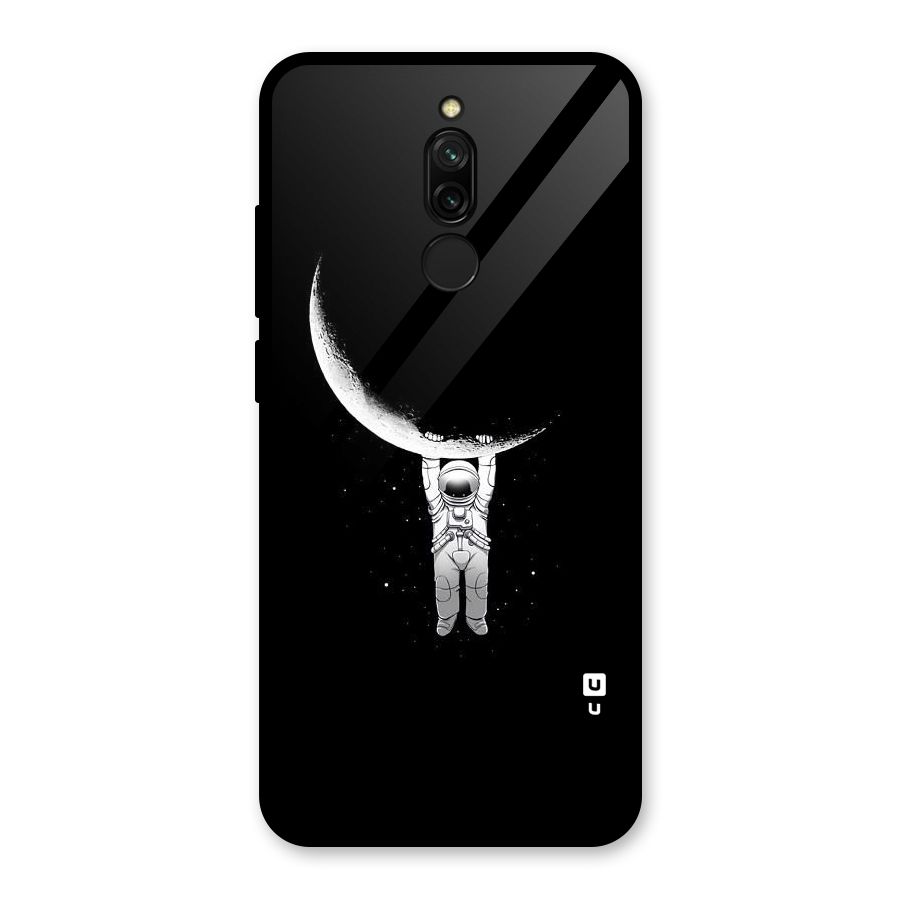 Hanging Astronaut Glass Back Case for Redmi 8