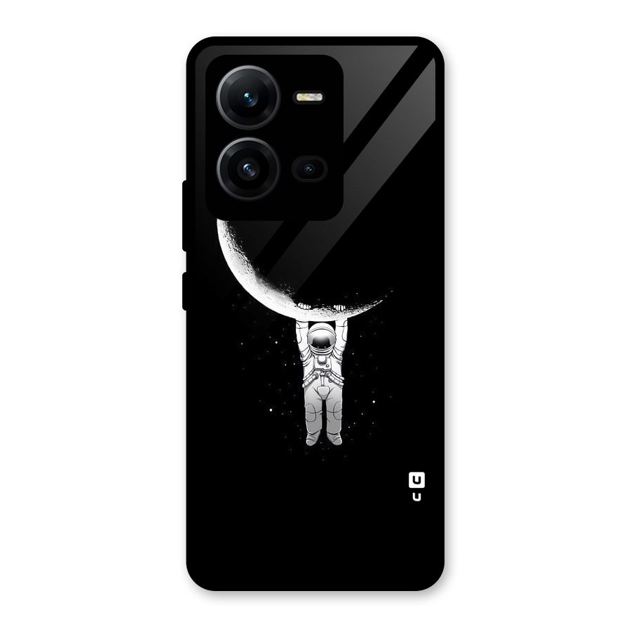 Hanging Astronaut Glass Back Case for Vivo V25