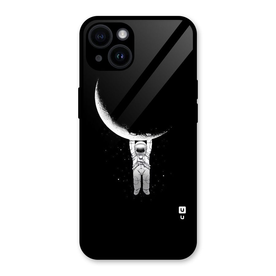Hanging Astronaut Glass Back Case for iPhone 14