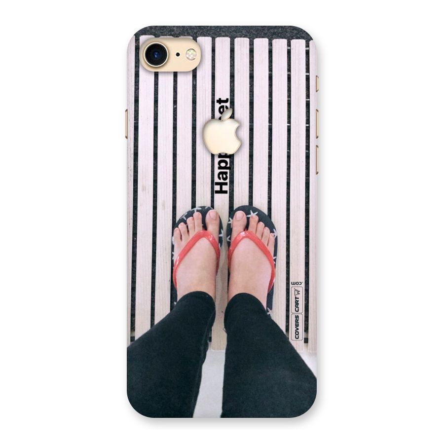 Happy Feet Back Case for iPhone 7 Apple Cut