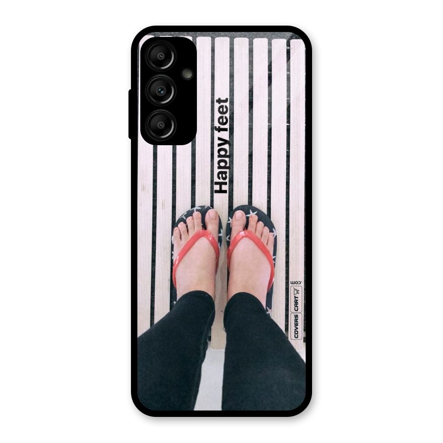 Happy Feet Glass Back Case for Galaxy A14 5G