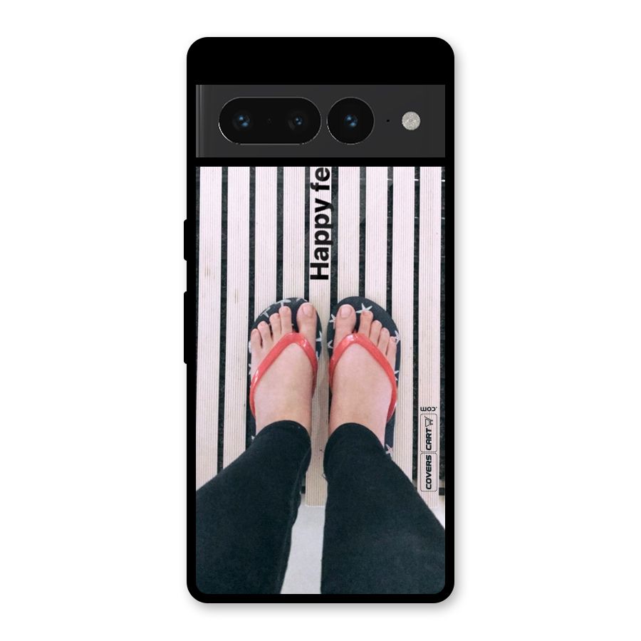 Happy Feet Glass Back Case for Google Pixel 7 Pro