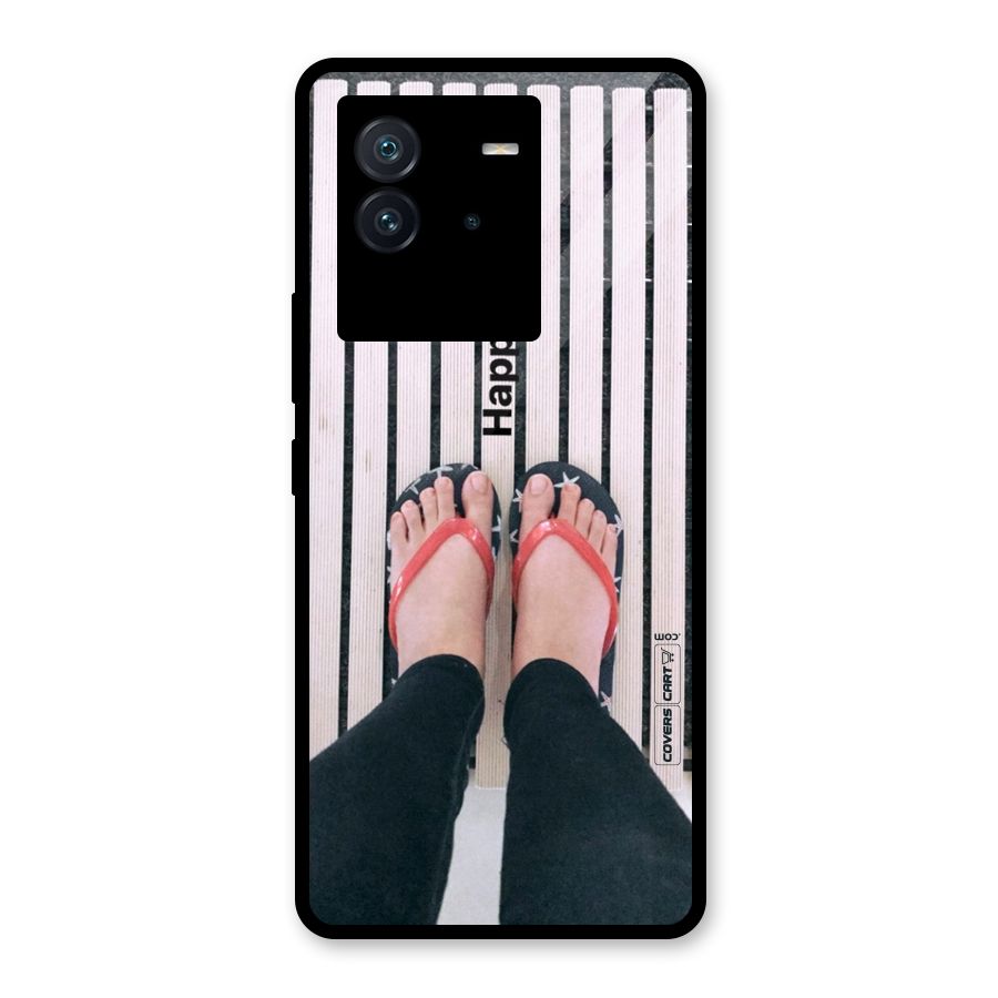 Happy Feet Glass Back Case for Vivo iQOO Neo 6 5G
