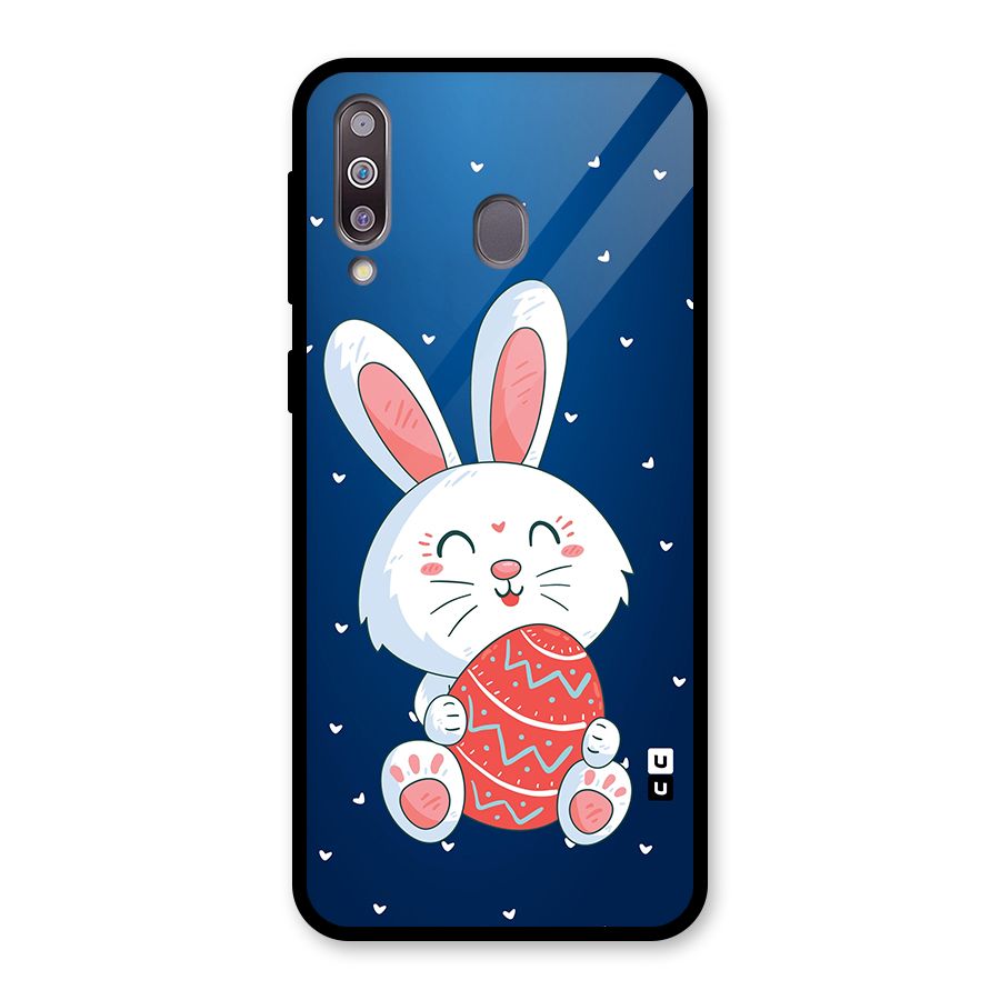 Happy Festive Bunny Glass Back Case for Galaxy M30