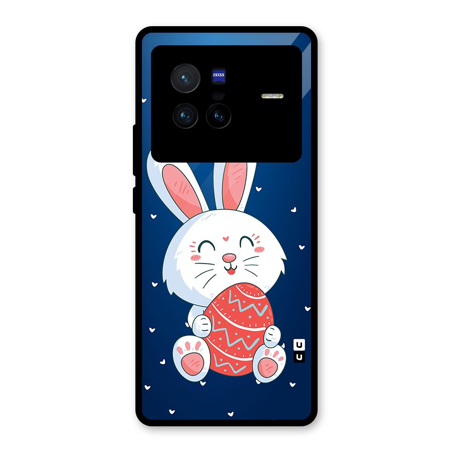 Happy Festive Bunny Glass Back Case for Vivo X80