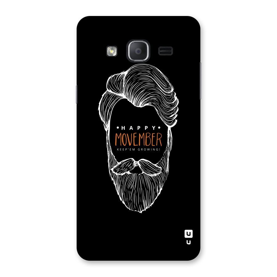 Happy Movember Black Back Case for Galaxy On7 2015
