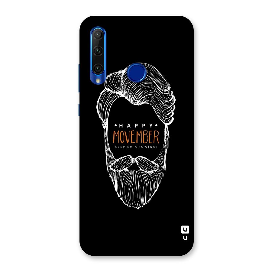Happy Movember Black Back Case for Honor 20i