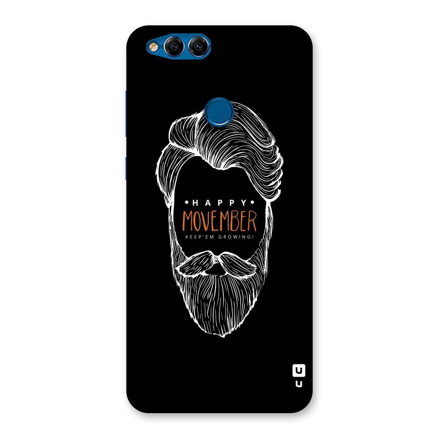 Happy Movember Black Back Case for Honor 7X