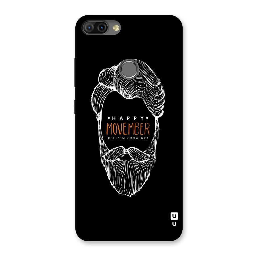 Happy Movember Black Back Case for Infinix Hot 6 Pro