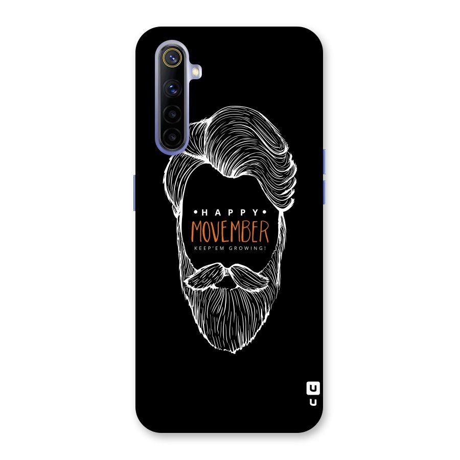Happy Movember Black Back Case for Realme 6i