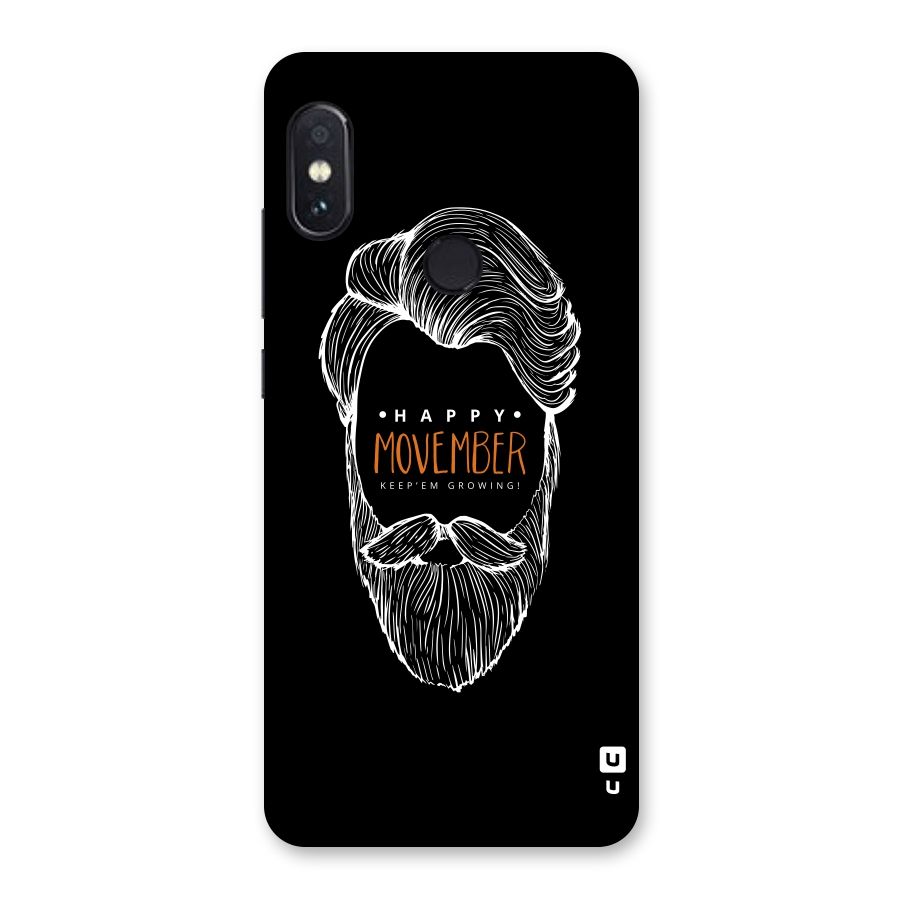 Happy Movember Black Back Case for Redmi Note 5 Pro