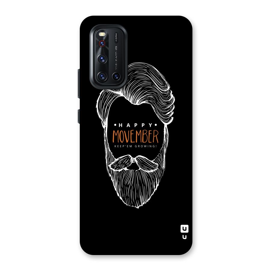 Happy Movember Black Back Case for Vivo V19