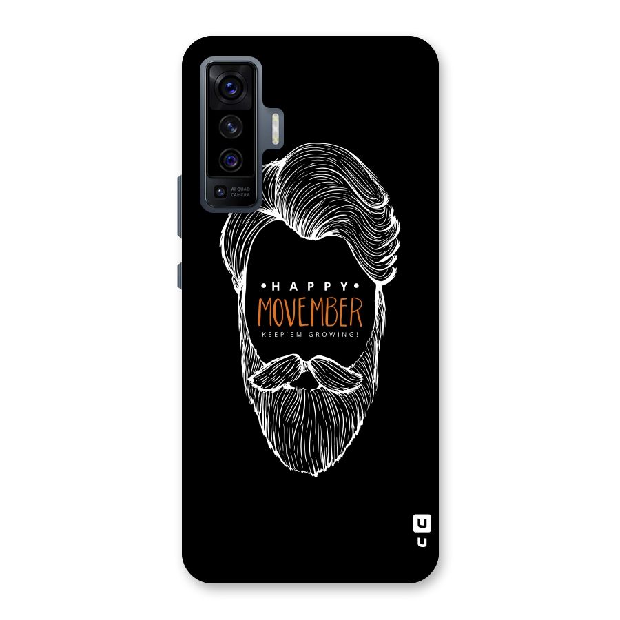 Happy Movember Black Back Case for Vivo X50