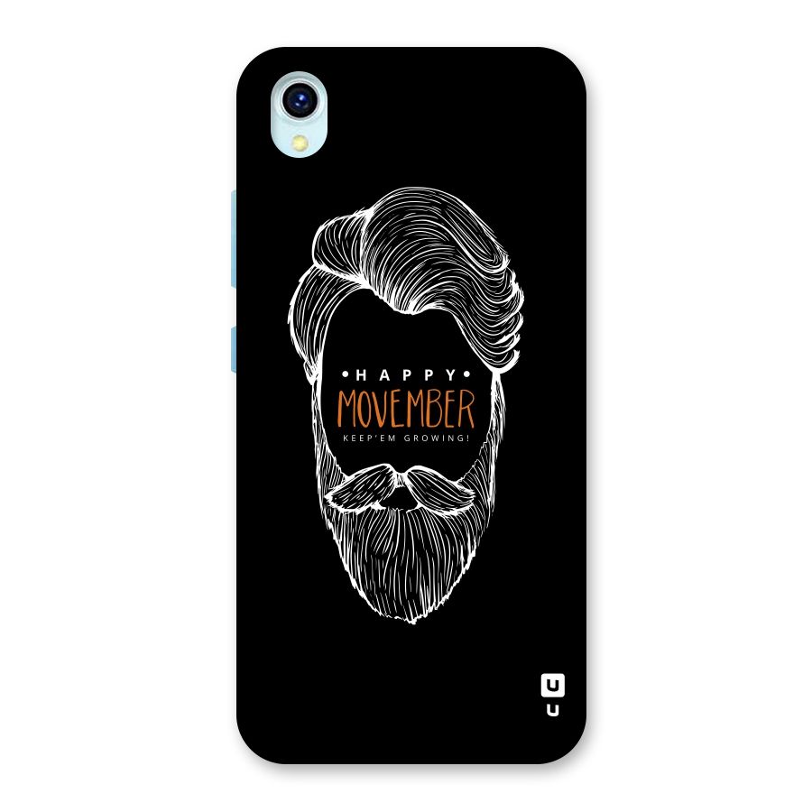Happy Movember Black Back Case for Vivo Y1s
