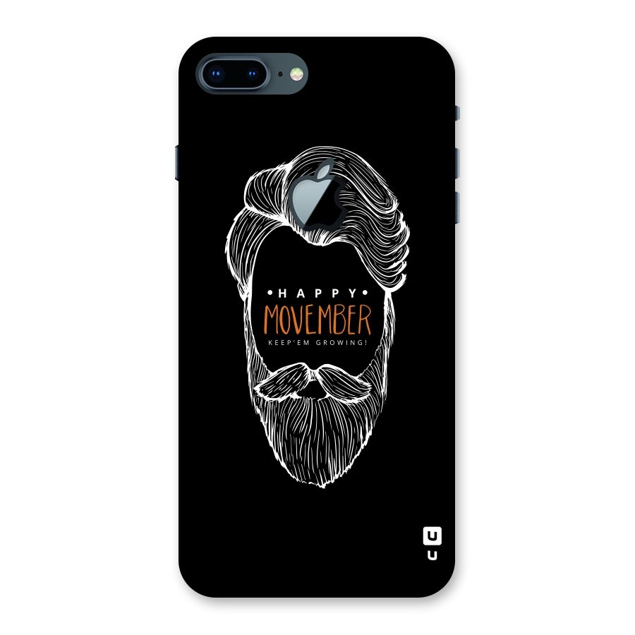Happy Movember Black Back Case for iPhone 7 Plus Apple Cut