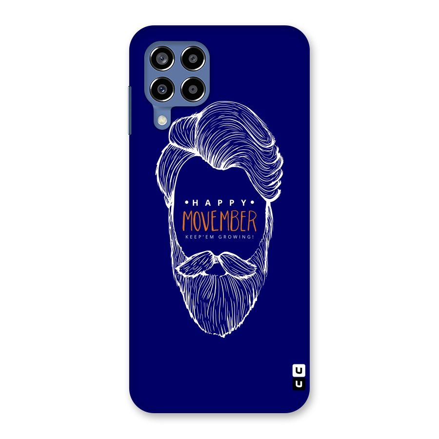 Happy Movember Blue Back Case for Galaxy M53 5G