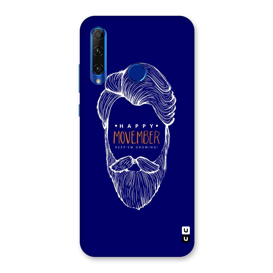 Happy Movember Blue Back Case for Honor 20i