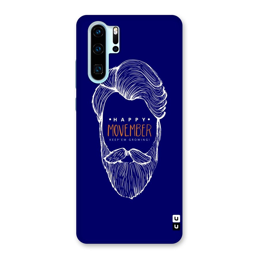 Happy Movember Blue Back Case for Huawei P30 Pro