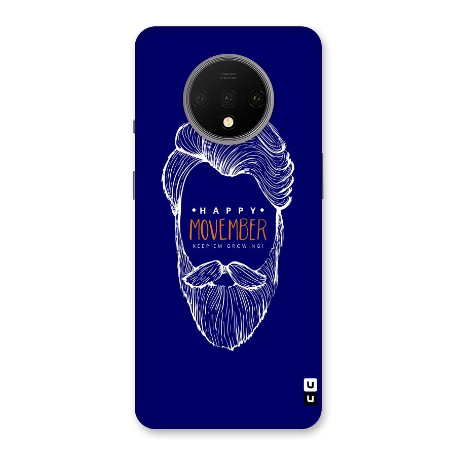 Happy Movember Blue Back Case for OnePlus 7T