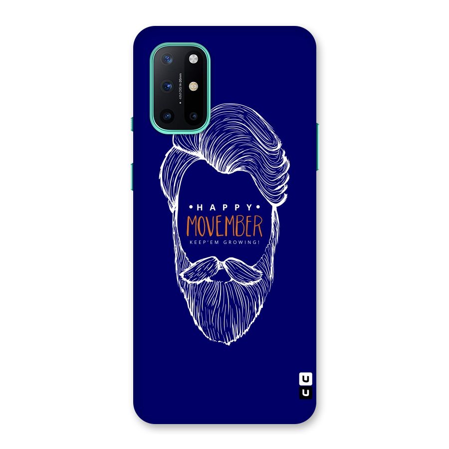 Happy Movember Blue Back Case for OnePlus 8T