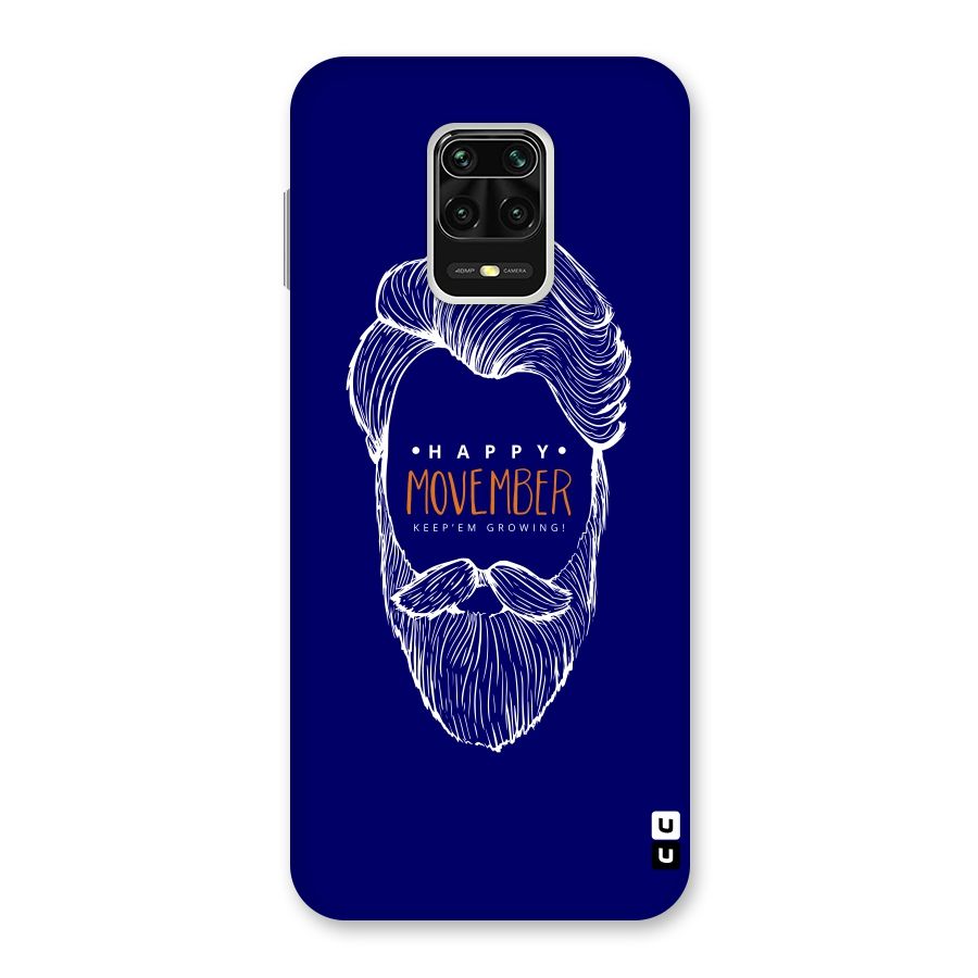 Happy Movember Blue Back Case for Poco M2 Pro
