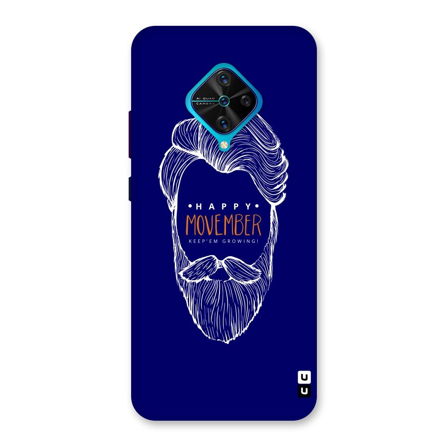 Happy Movember Blue Back Case for Vivo S1 Pro