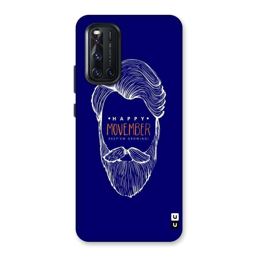 Happy Movember Blue Back Case for Vivo V19