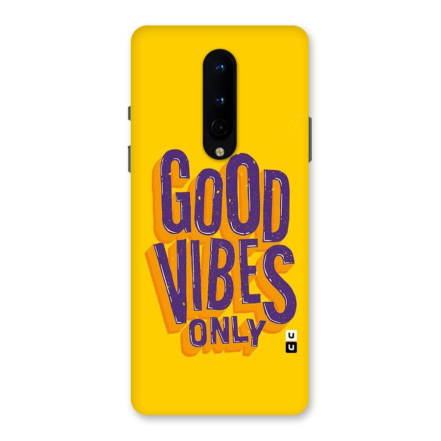 Happy Vibes Only Back Case for OnePlus 8