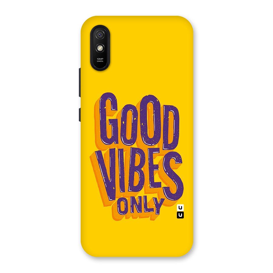 Happy Vibes Only Back Case for Redmi 9A