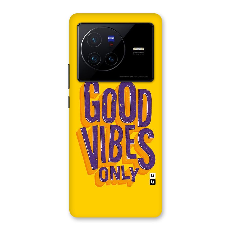 Happy Vibes Only Back Case for Vivo X80