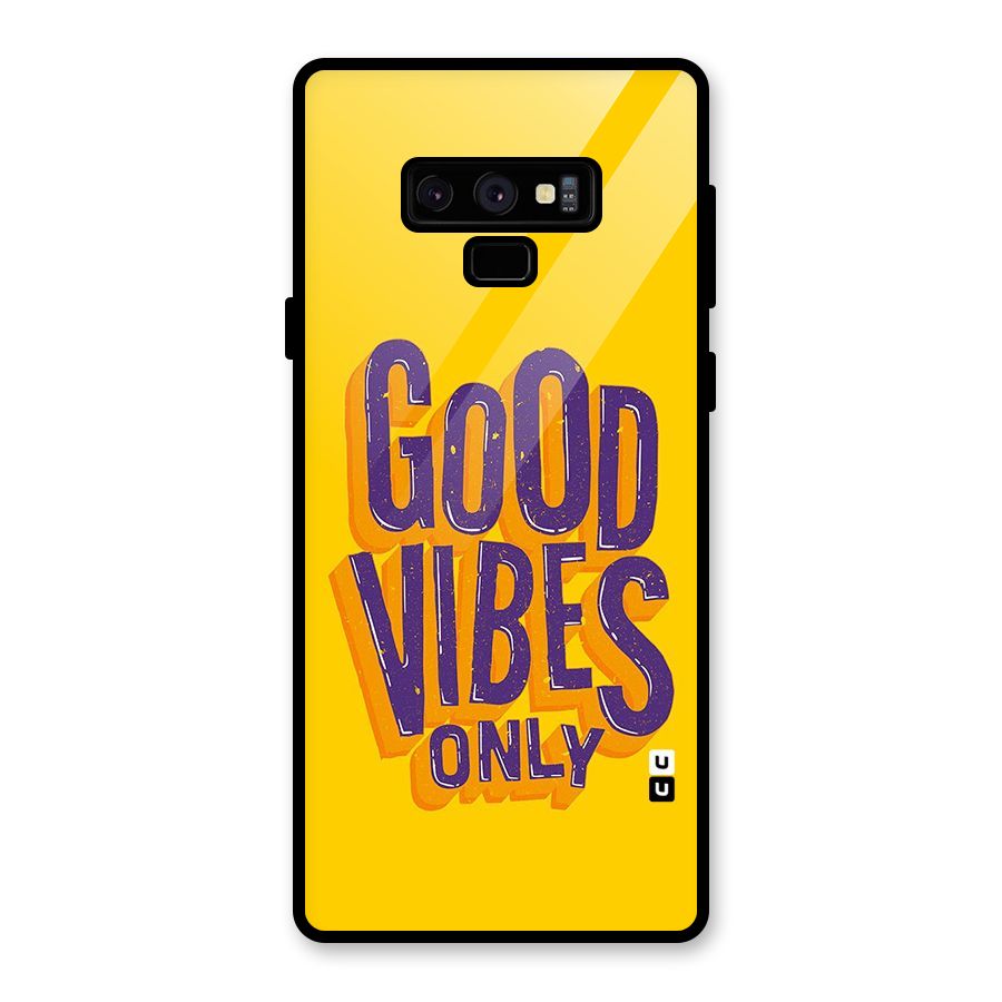 Happy Vibes Only Glass Back Case for Galaxy Note 9