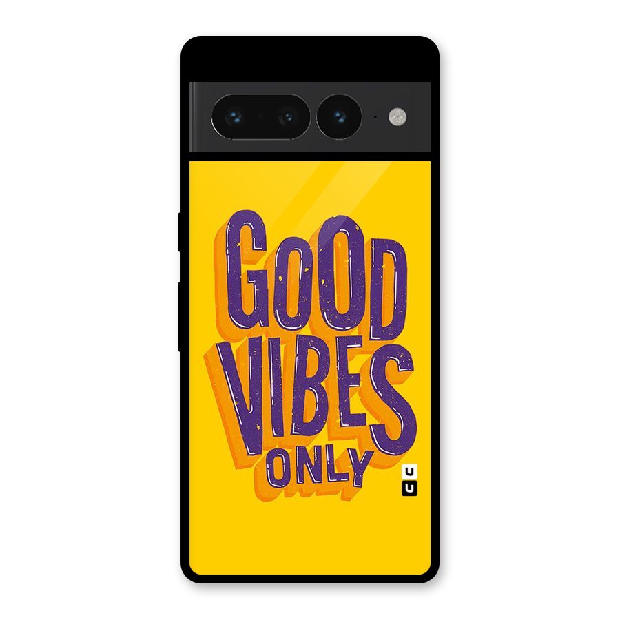 Happy Vibes Only Glass Back Case for Google Pixel 7 Pro