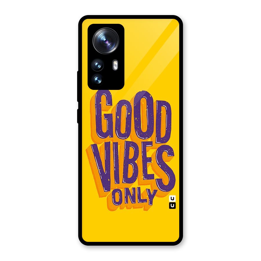 Happy Vibes Only Glass Back Case for Xiaomi 12 Pro