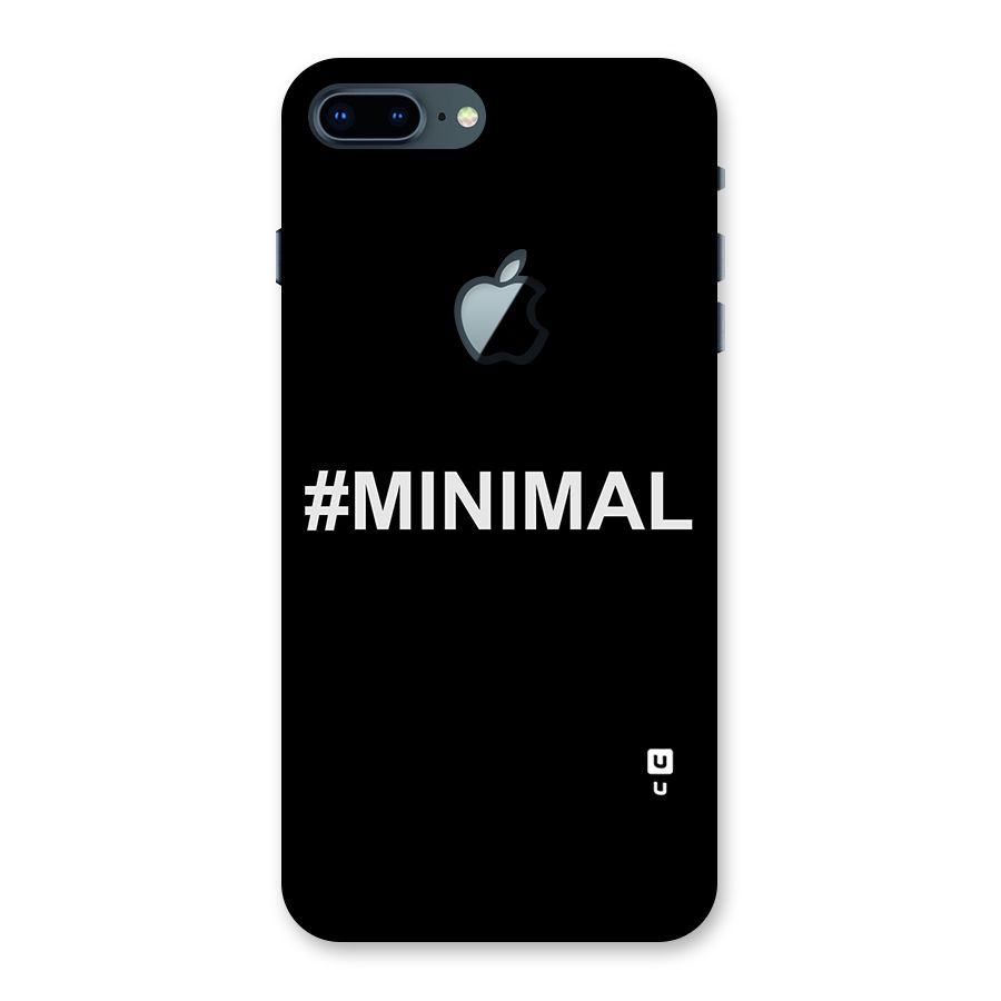 Hashtag Minimal Black Back Case for iPhone 7 Plus Apple Cut
