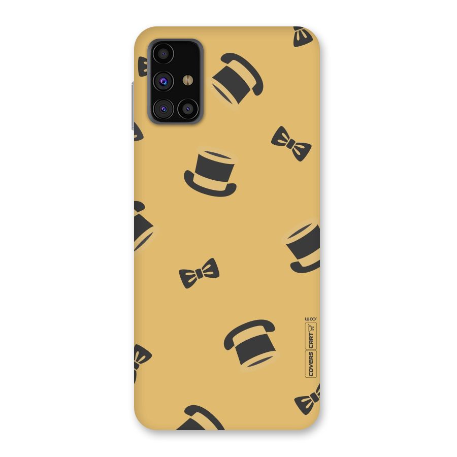Hat and Bow Tie Back Case for Galaxy M31s