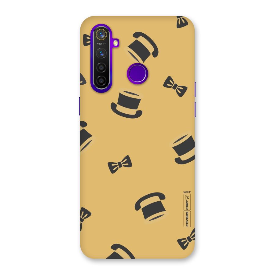 Hat and Bow Tie Back Case for Realme 5 Pro