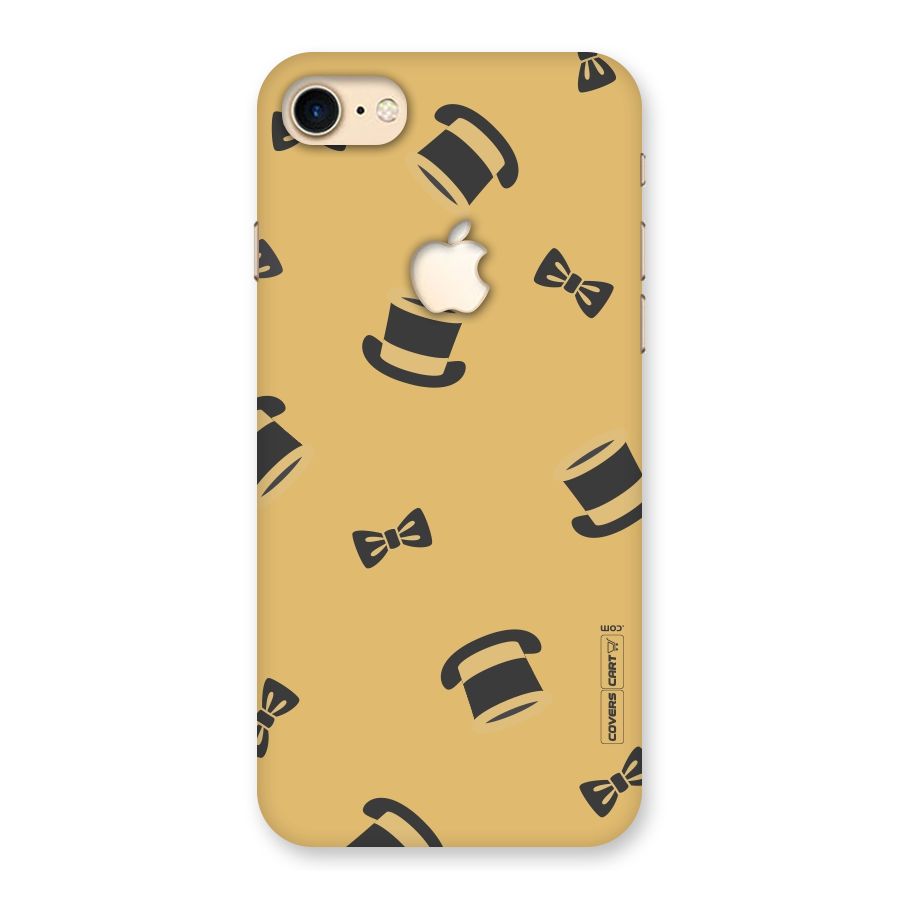 Hat and Bow Tie Back Case for iPhone 7 Apple Cut