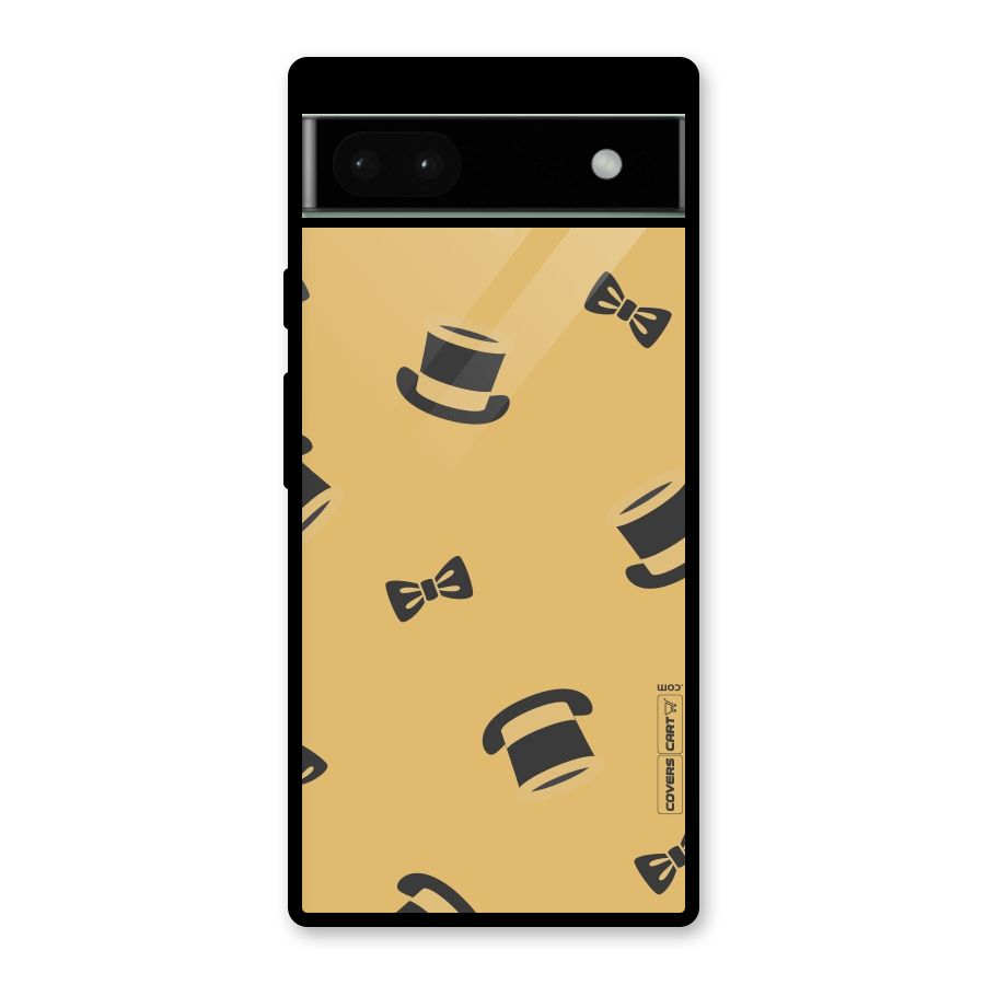 Hat and Bow Tie Glass Back Case for Google Pixel 6a