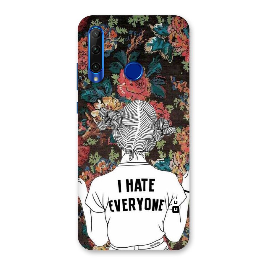 Hate Everyone Back Case for Honor 20i