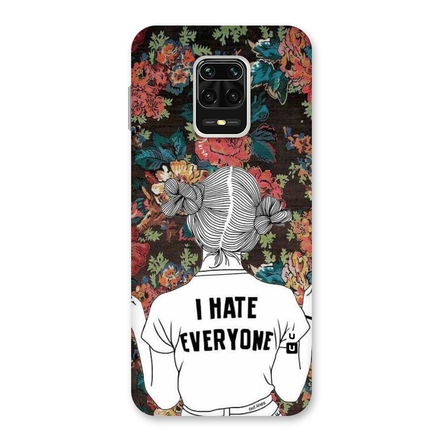 Hate Everyone Back Case for Redmi Note 9 Pro