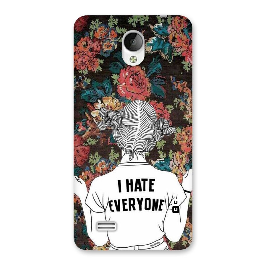 Hate Everyone Back Case for Vivo Y21