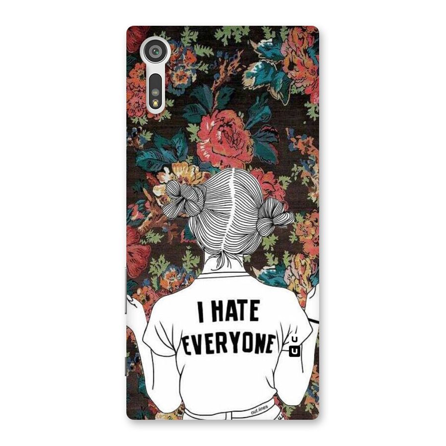 Hate Everyone Back Case for Xperia XZ