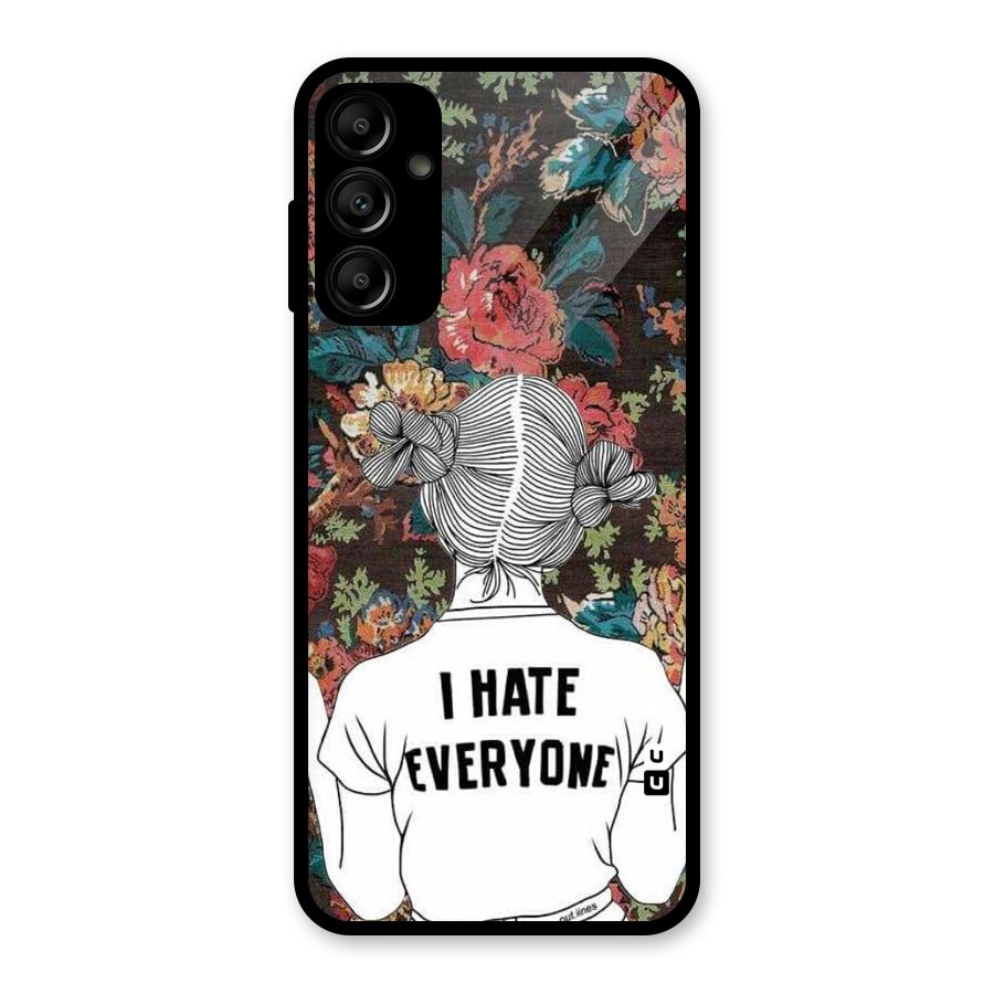 Hate Everyone Glass Back Case for Galaxy A14 5G