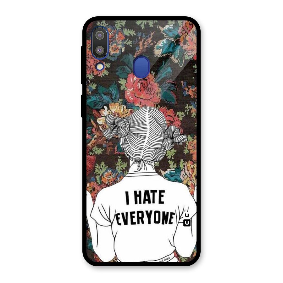 Hate Everyone Glass Back Case for Galaxy M20