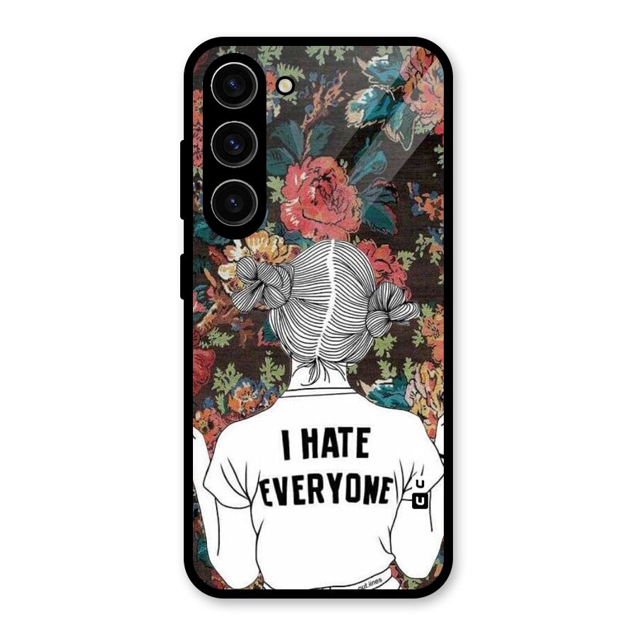 Hate Everyone Glass Back Case for Galaxy S23