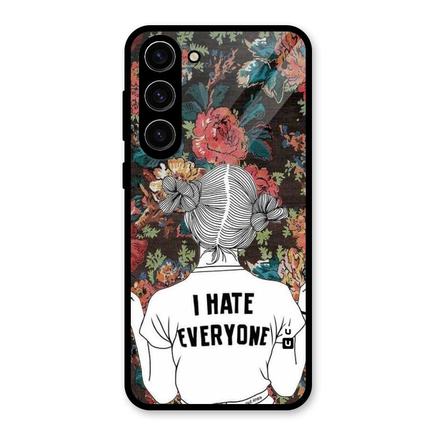 Hate Everyone Glass Back Case for Galaxy S23 Plus