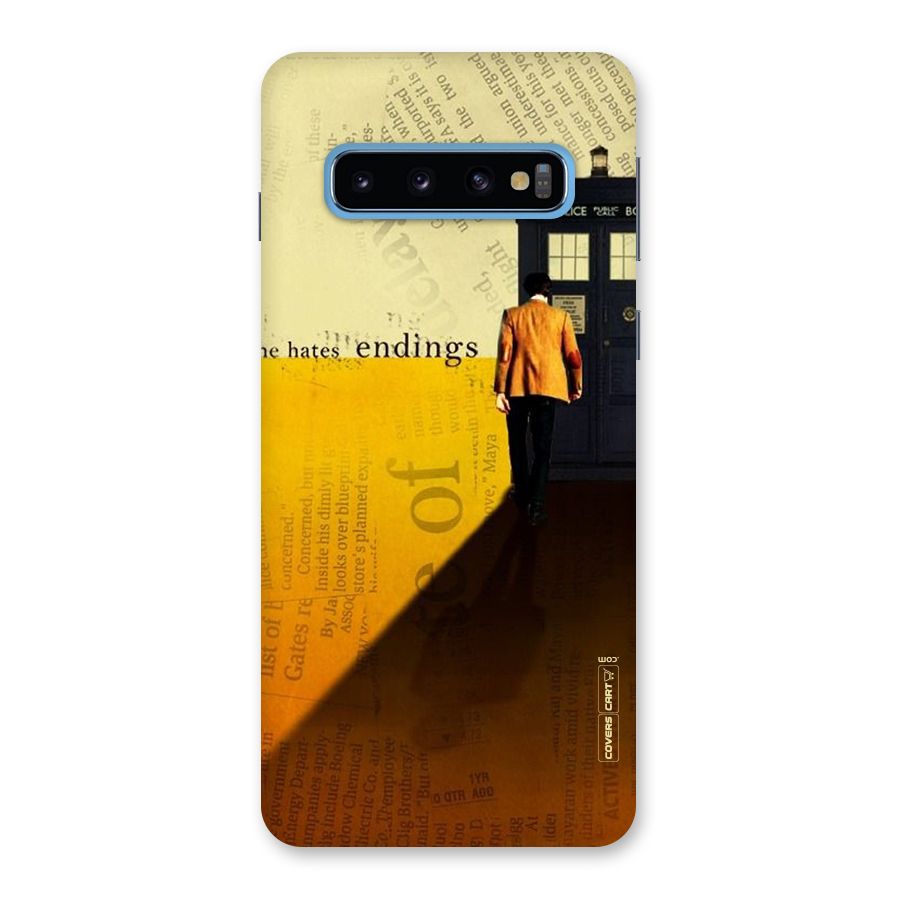 Hates Endings Back Case for Galaxy S10